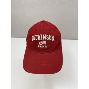 Legacy Baseball Hat Red Dickinson Collage Dickinson Farm Embroidered Logo